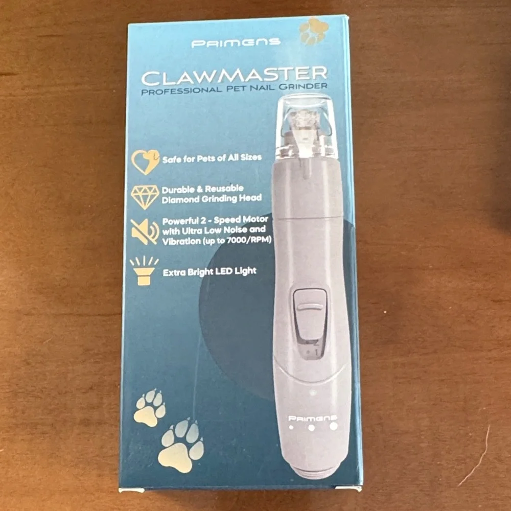 ClawMaster Professional Pet Nail Grinder - Teal Box